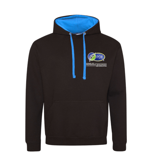 Black and Blue Hoodie - School of PDE