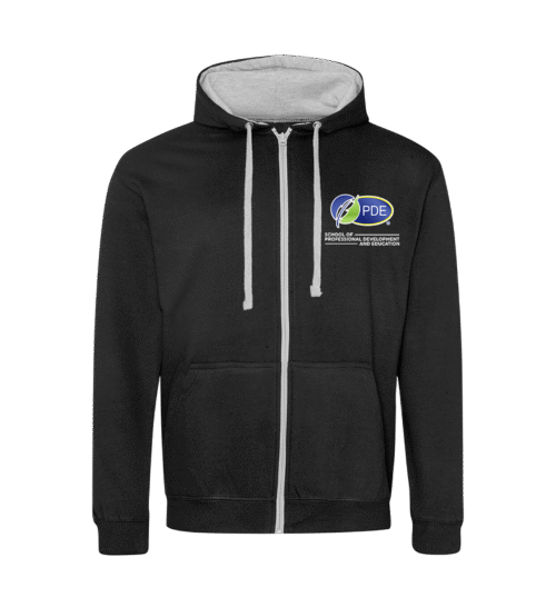 Grey Zip Hoodie - School of PDE